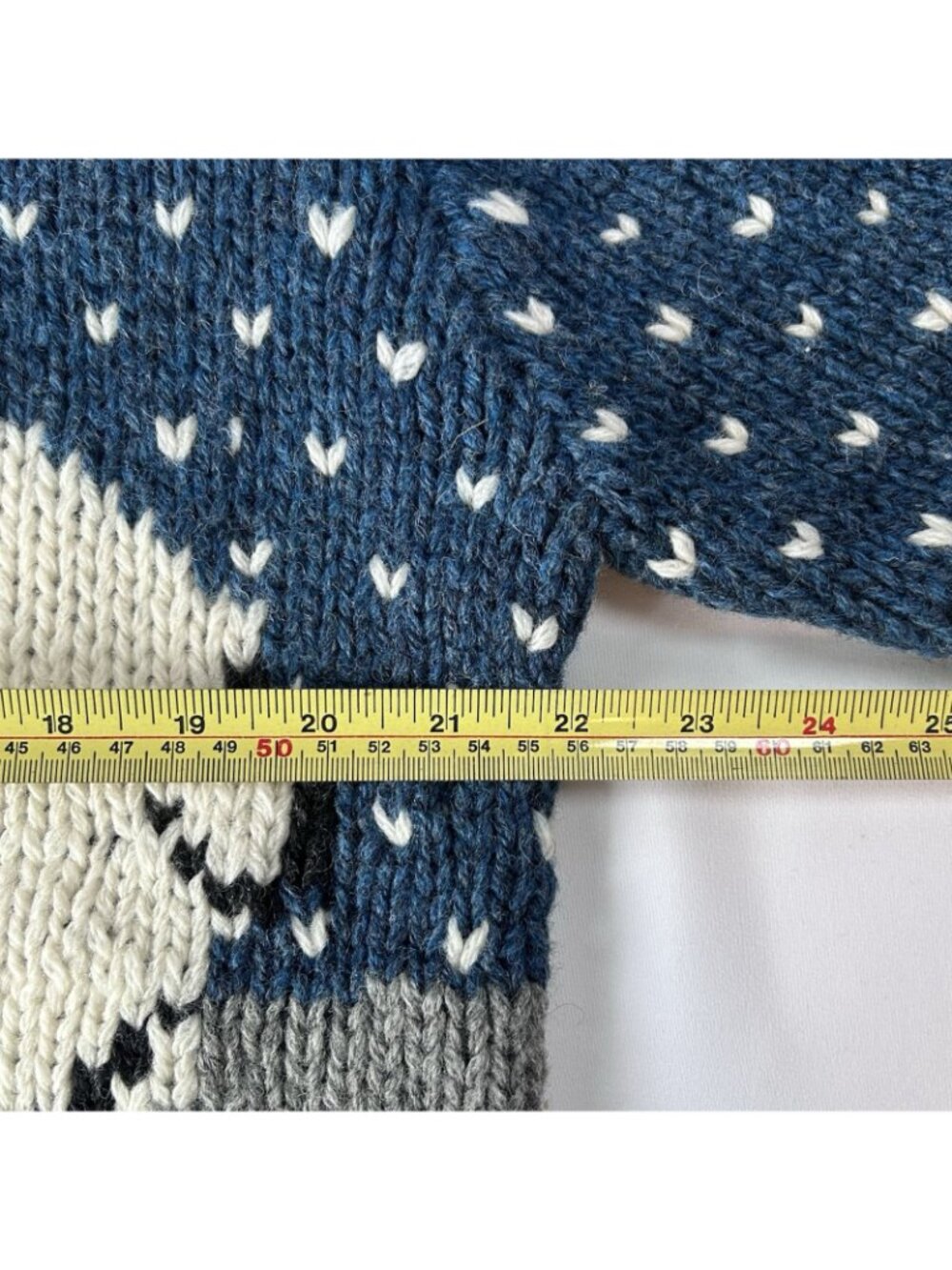 Vintage Woolrich Iconic Polar Bear Wool Sweater Fair Isle Après Ski Men’s Large - Picture 5 of 7